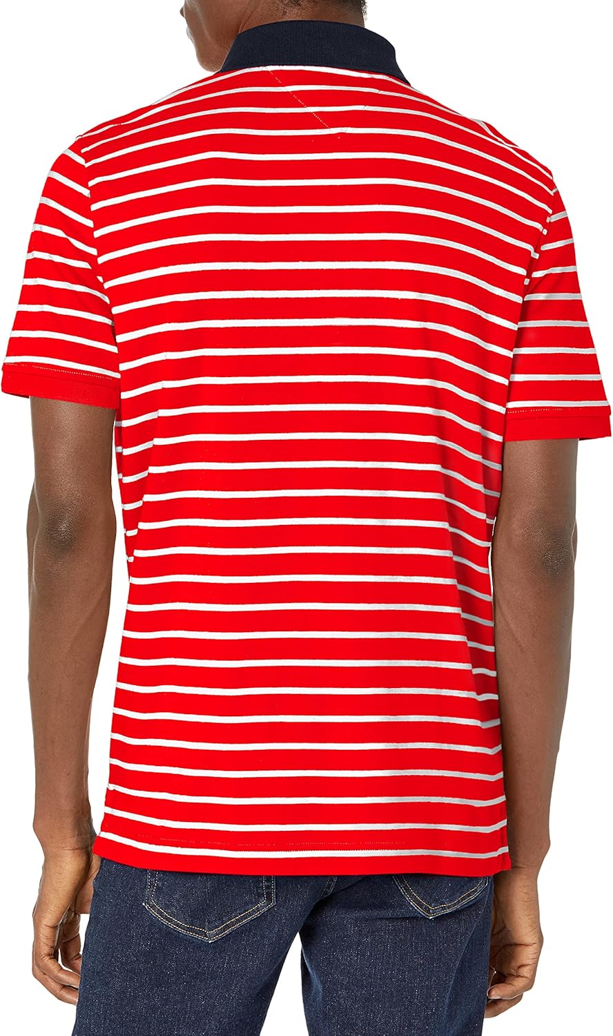 Мужская рубашка-поло Tommy Hilfiger Interlock с индивидуальным кроем, Apple Red — фото 2