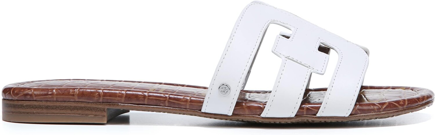 Сандалии на плоской подошве Bay Sam Edelman, цвет Bright White Vaquero Saddle Leather — фото 4