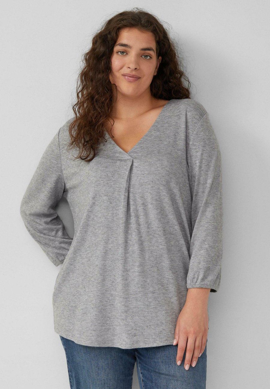 

Топ s.Oliver Long sleeved top, Graphit/Grey
