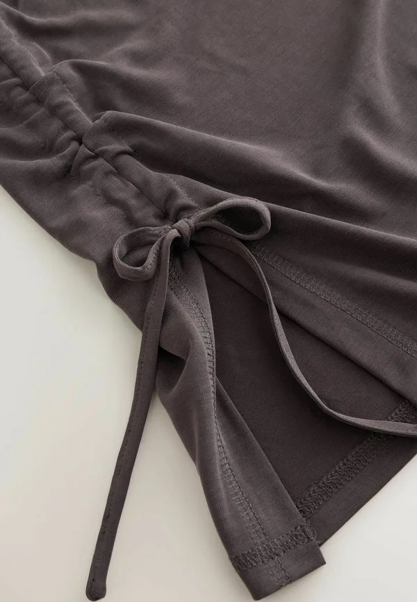 Модальный топ для беременных стандартного кроя с боковыми вставками Next, Chocolate Brown — фото 3