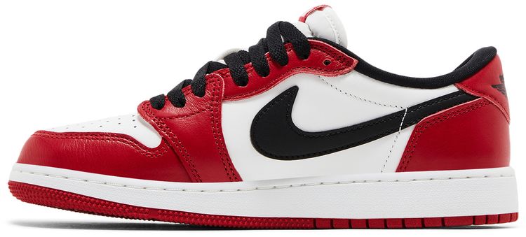 Кроссовки Air Jordan 1 Retro Low OG GS 2025, красный — фото 3