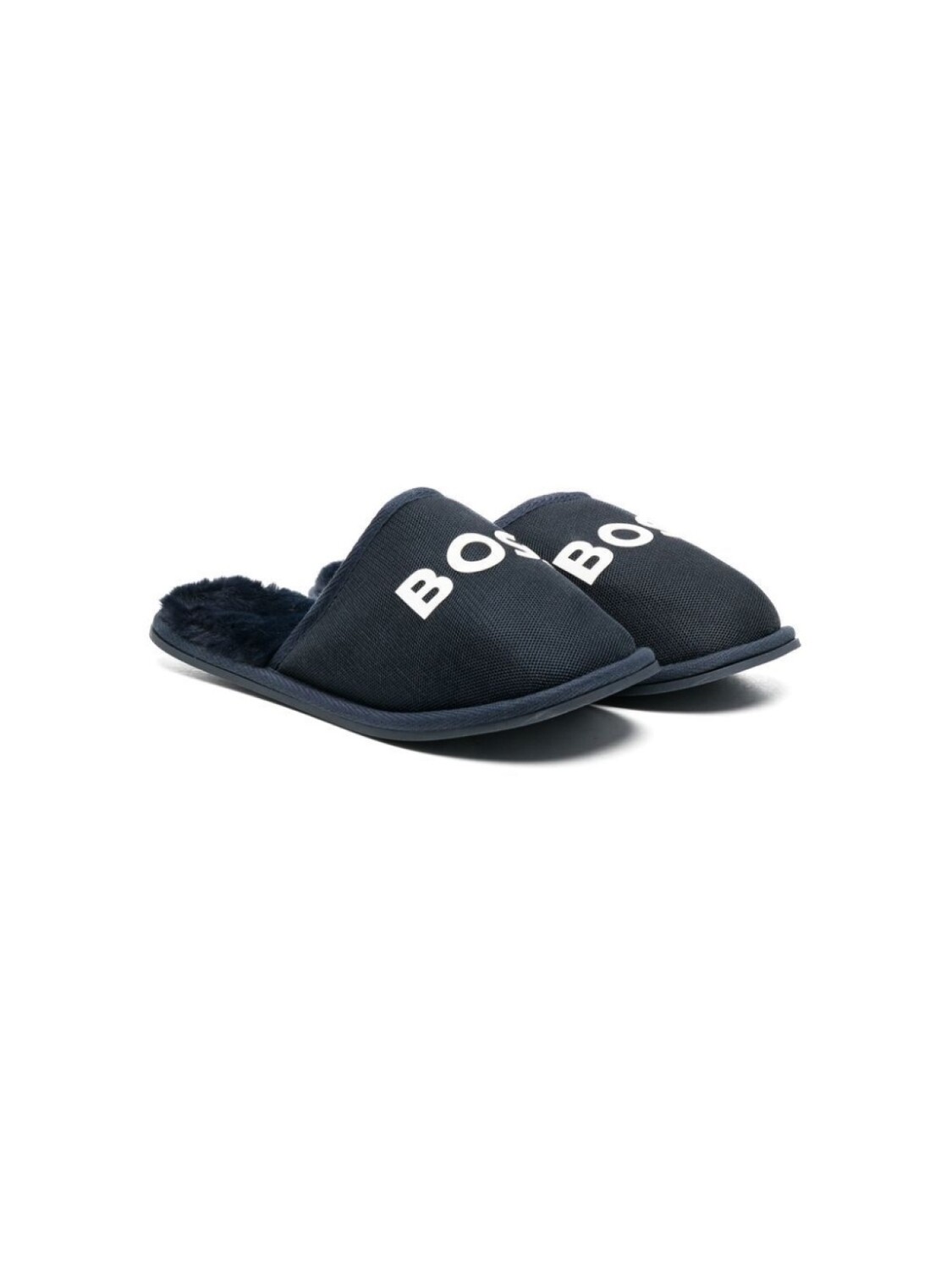 

BOSS Kidswear слиперы с логотипом, синий
