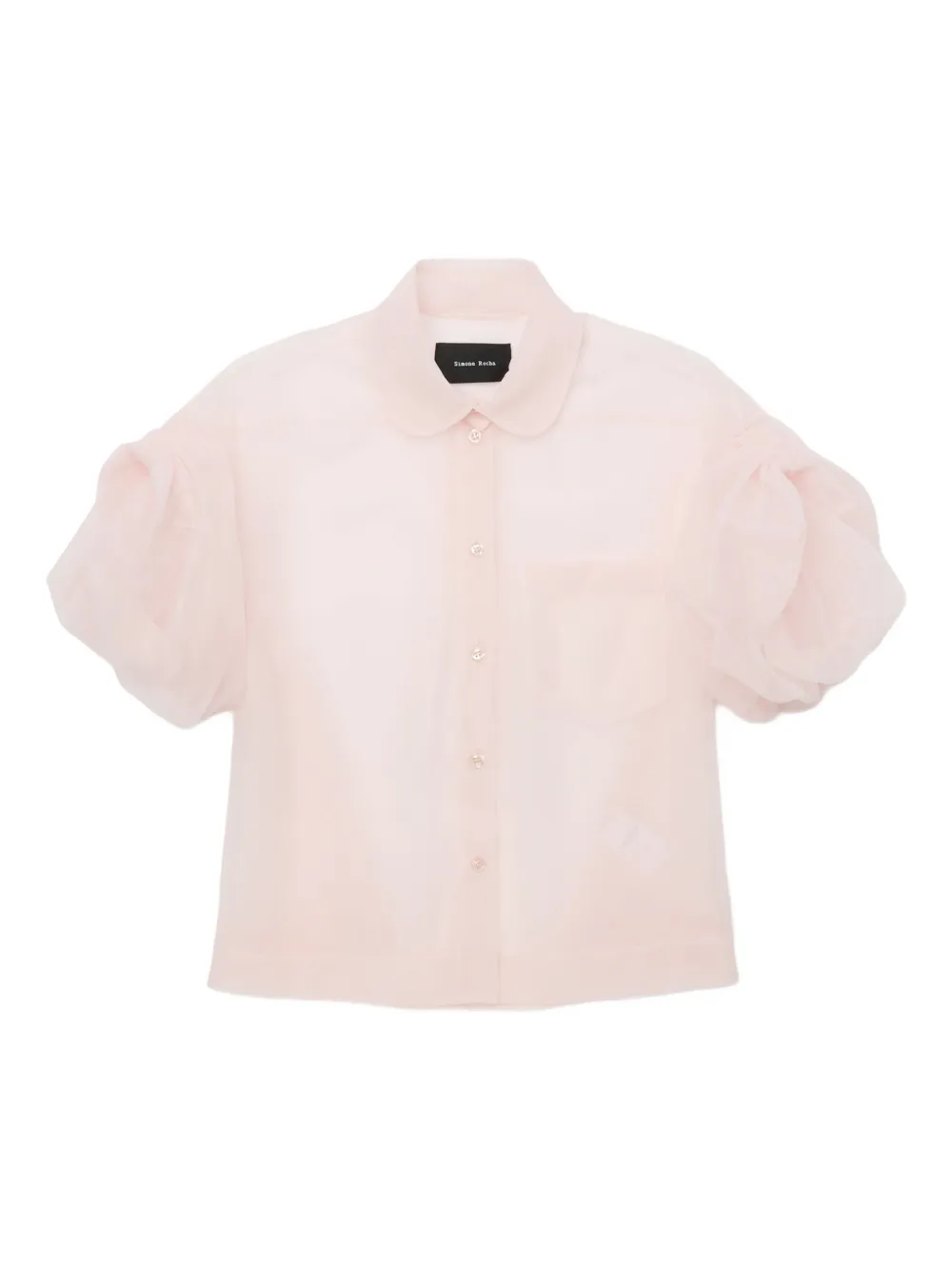 

Рубашка с объемными рукавами Simone Rocha, розовый