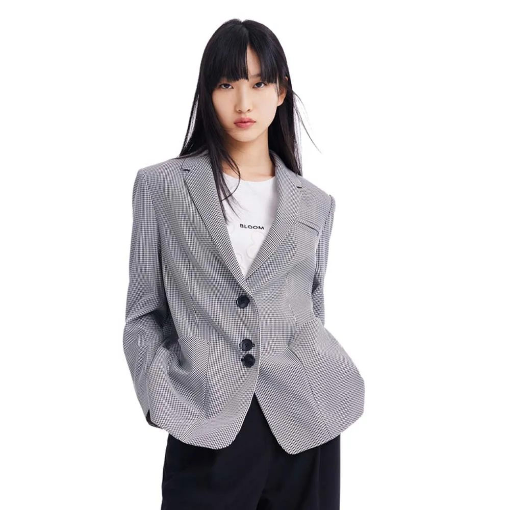 

Блейзер Lily Commuter Plaid, серый