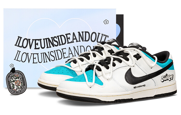 

Кроссовки Nike Dunk, голубой/черный