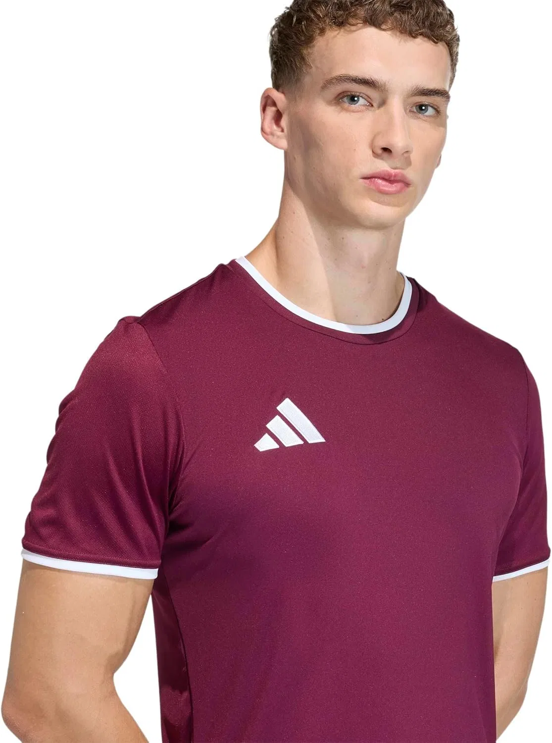 Футболка Adidas Entrada 26, Team Maroon/White — фото 4