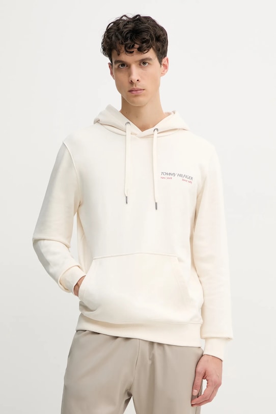 

Хлопковая толстовка Tommy Hilfiger, бежевый
