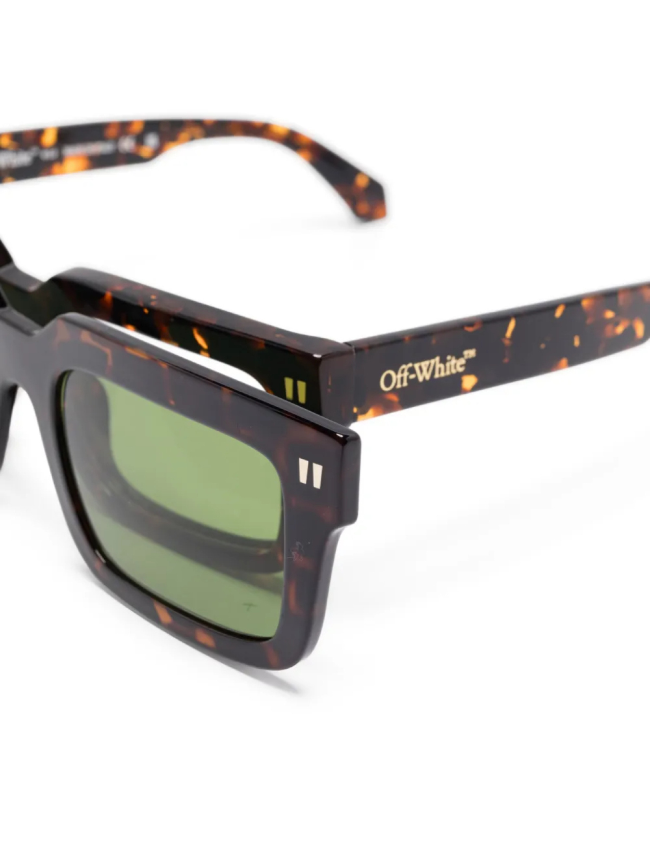 Солнцезащитные очки в квадратной оправе Off-White Eyewear, коричневый — фото 3