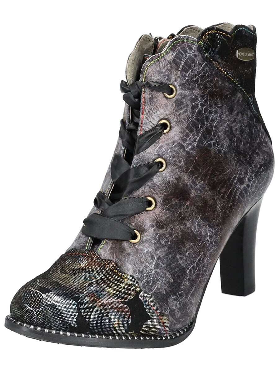 Ботильоны на шнуровке Laura Vita Lace-Up Ankle Boots, черный