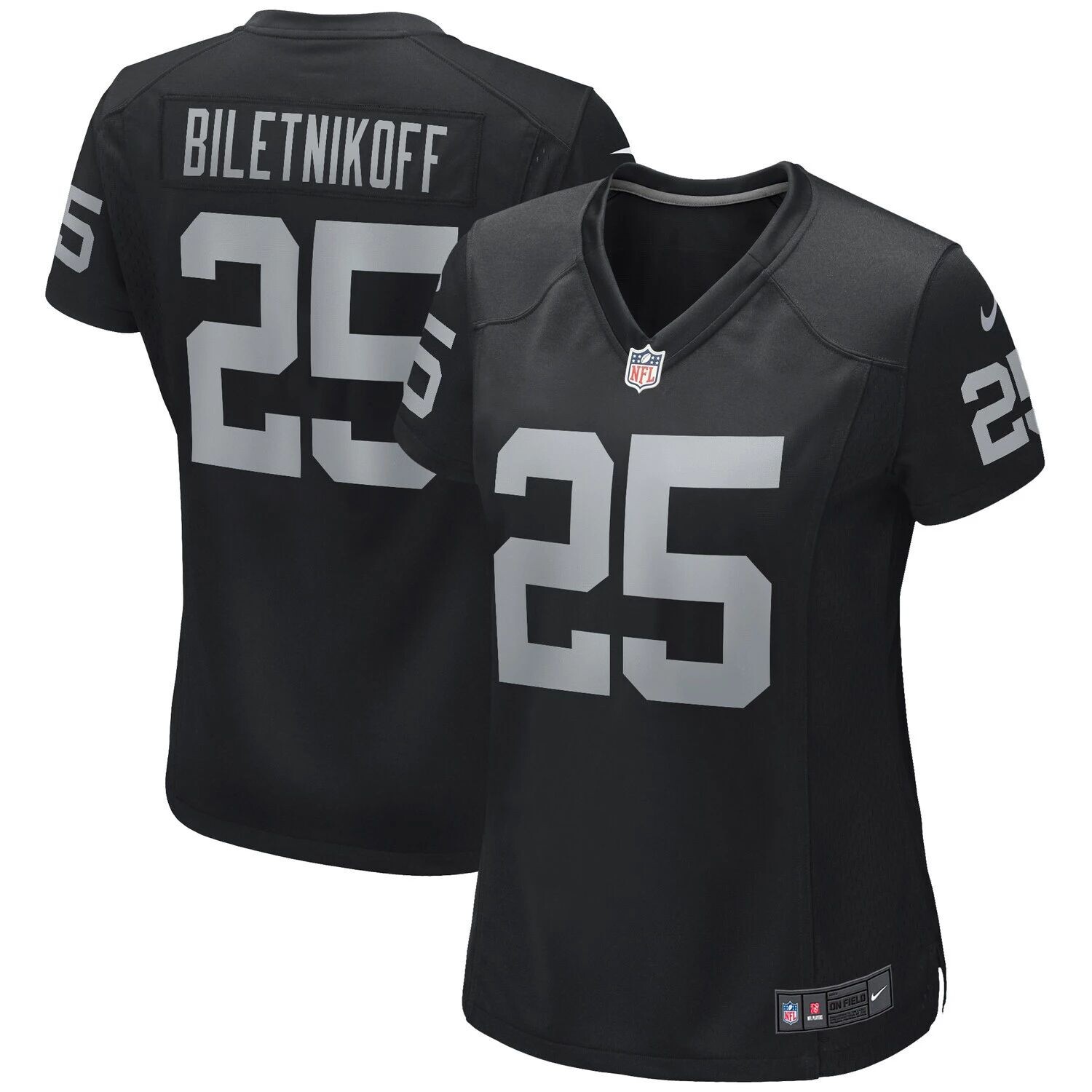 

Женская черная майка Nike Fred Biletnikoff Las Vegas Raiders Game Retired Player Nike, Черный, Женская черная майка Nike Fred Biletnikoff Las Vegas Raiders Game Retired Player Nike