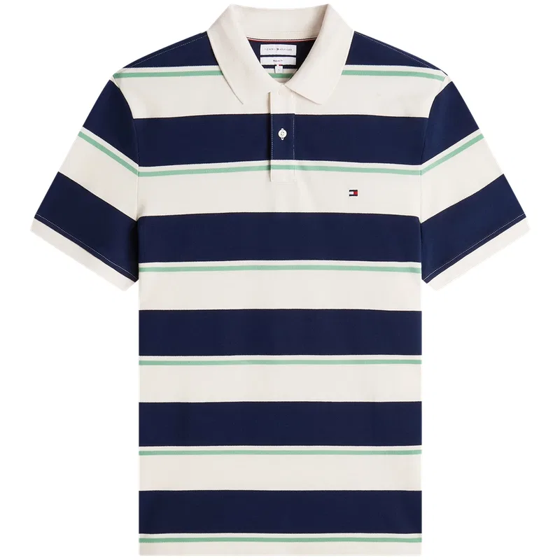 Поло Tommy Hilfiger сине-белое в полоску