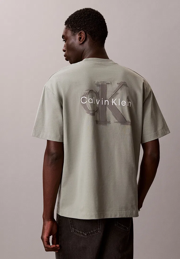 Футболка оверсайз с монограммой, Calvin Klein Jeans, цвет Shadow — фото 2