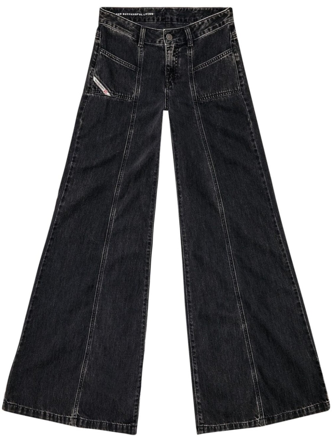 

Diesel джинсы bootcut D-Akki средней посадки, черный