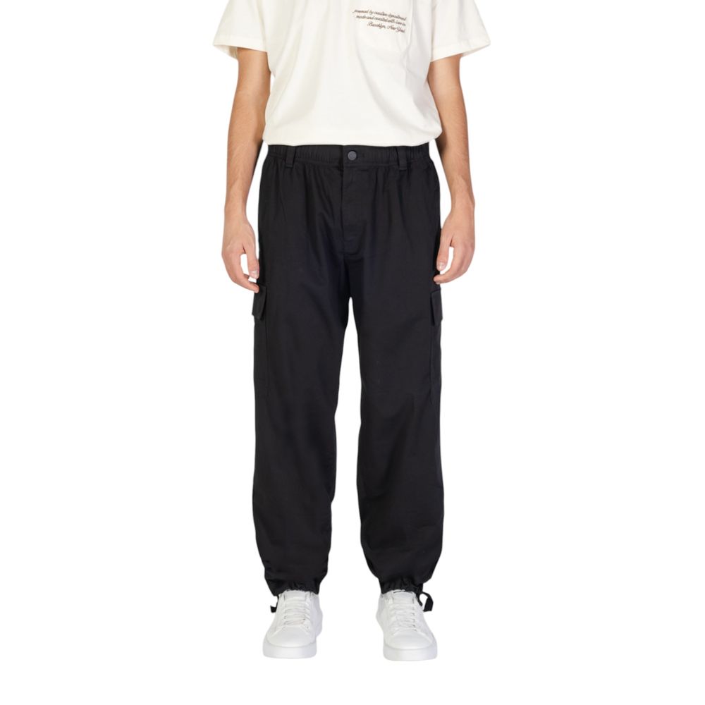 

Черные хлопковые джинсы и брюки Rigenerato Calvin Klein Jeans