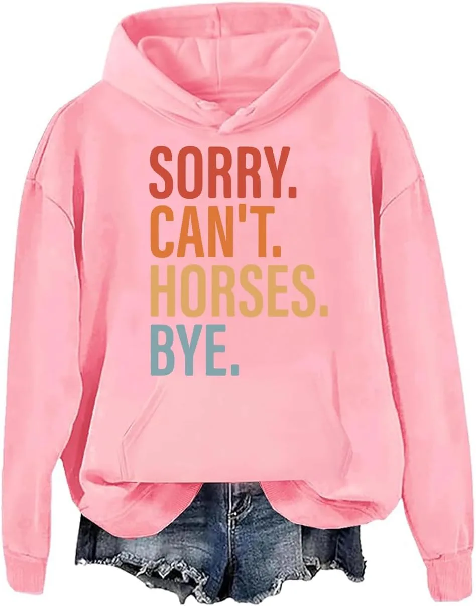 

Толстовка Sorry Can't Horses Bye Cynvor