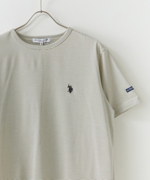 

Футболка с микрорамкой U.S. POLO ASSN., цвет слоновая кость