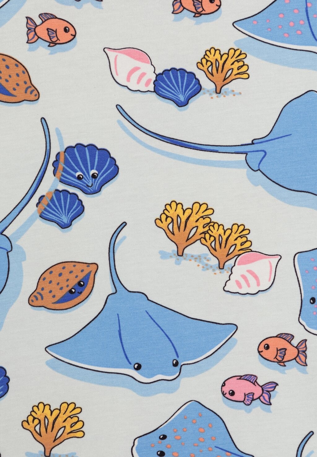 

Принт на футболке Short Sleeve Ray Fish Unisex Lindex, голубой