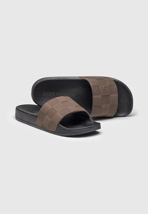 Сланцы мужские Gianni Kavanagh 3D Sliders Pool Slides, коричневый — фото 3