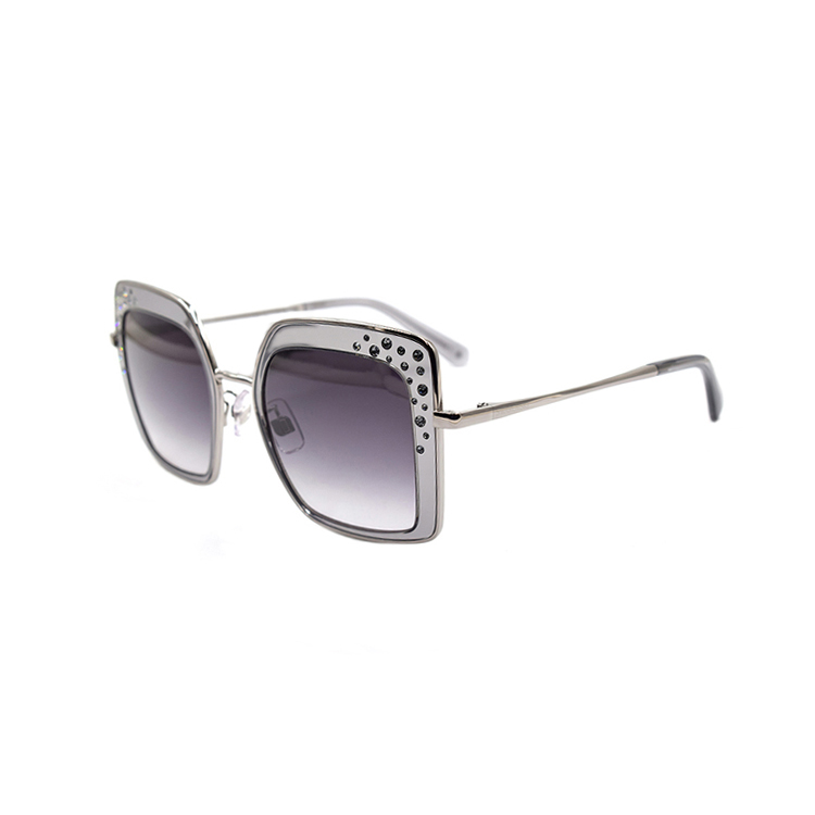 

Swarovski Квадратные солнцезащитные очки для женщин, Silver