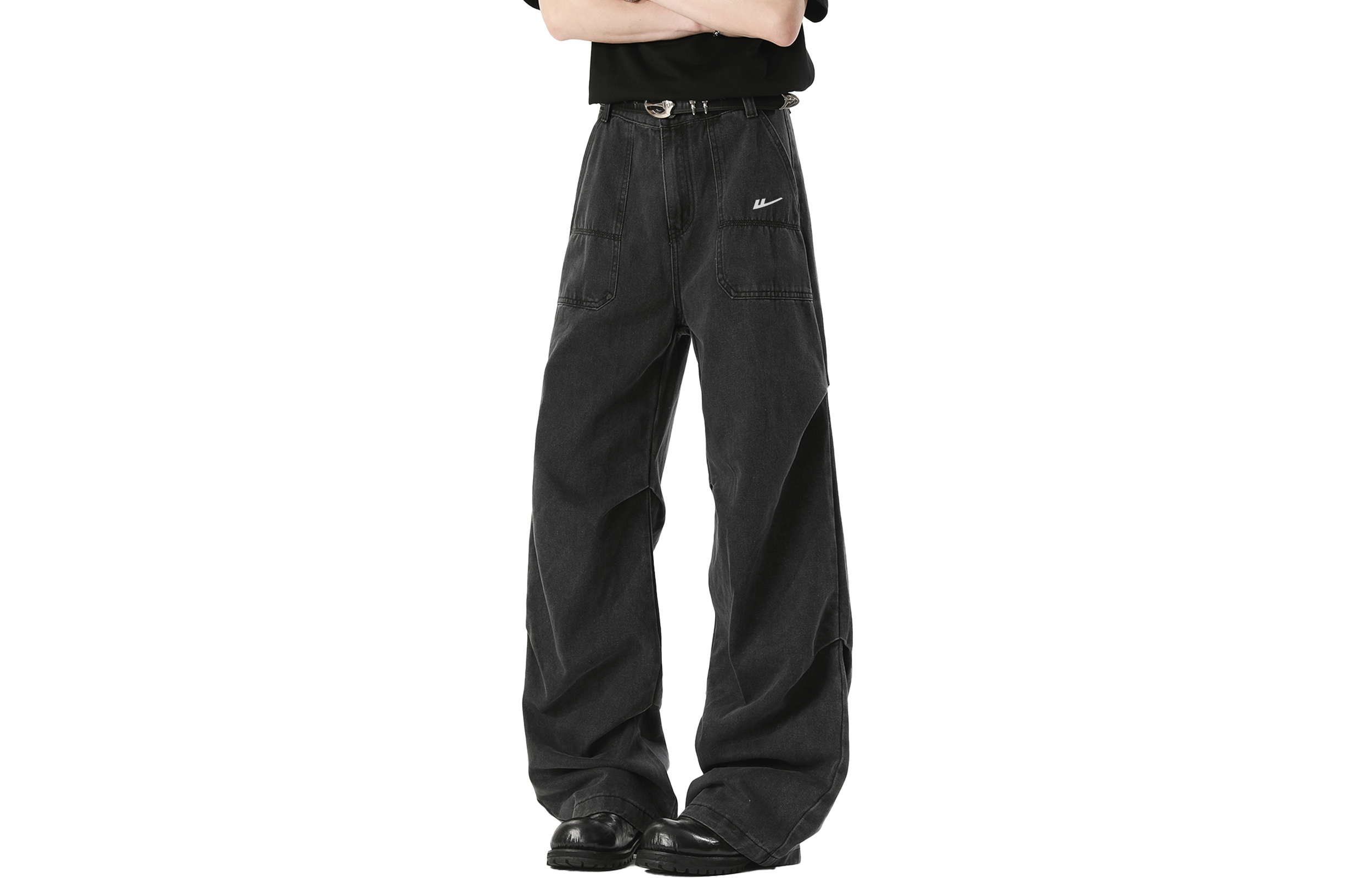 

WARRIOR Джинсы Women's Carbon Gray [Free DIY Badge] Moderate Straight Fit