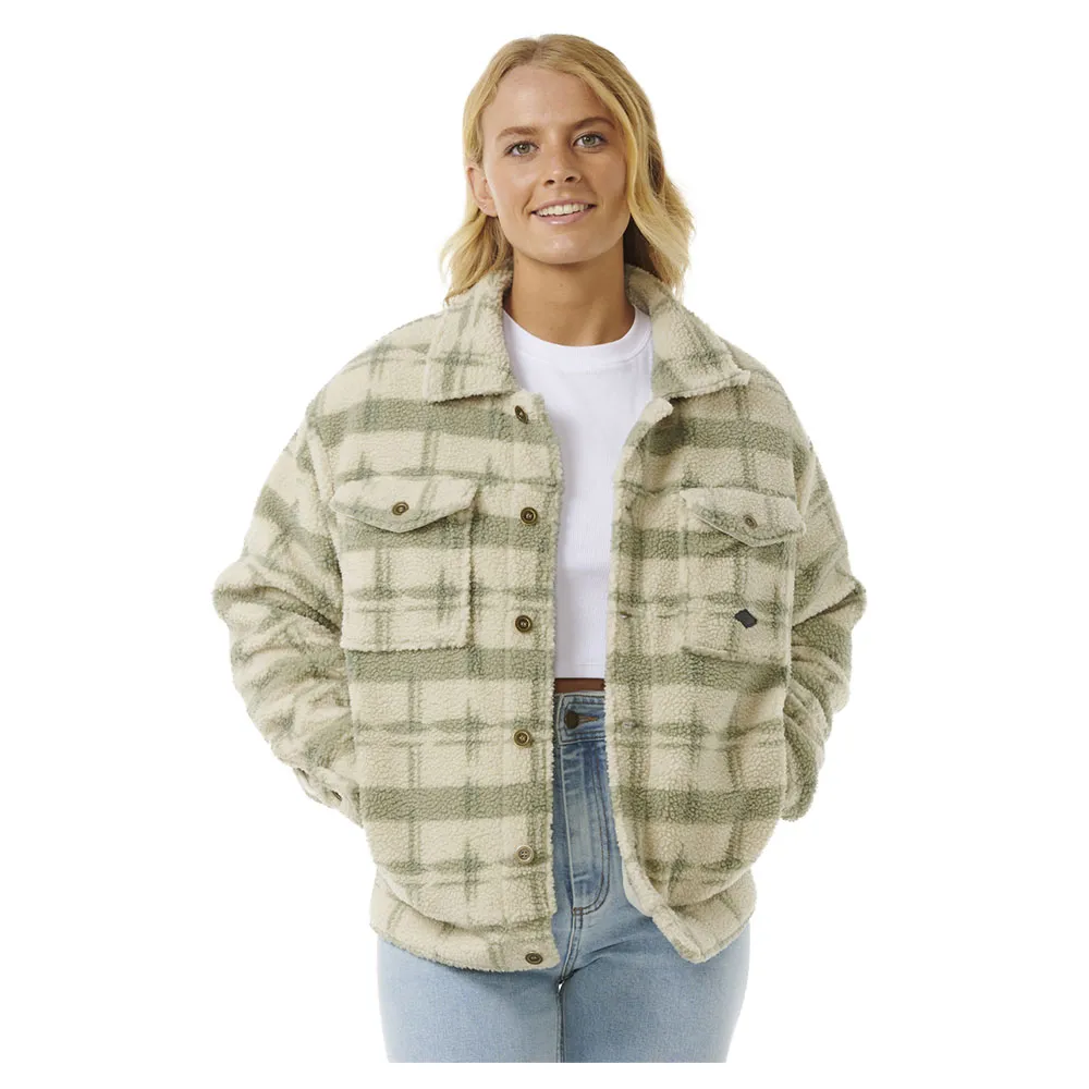 

Верхняя рубашка Rip Curl Sunrise Session Sherpa, зеленый