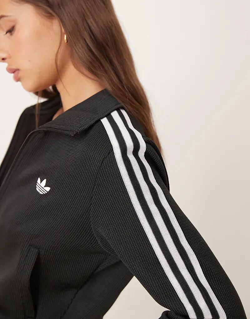 Трикотажная куртка Adidas Originals Firebird черного цвета — фото 2