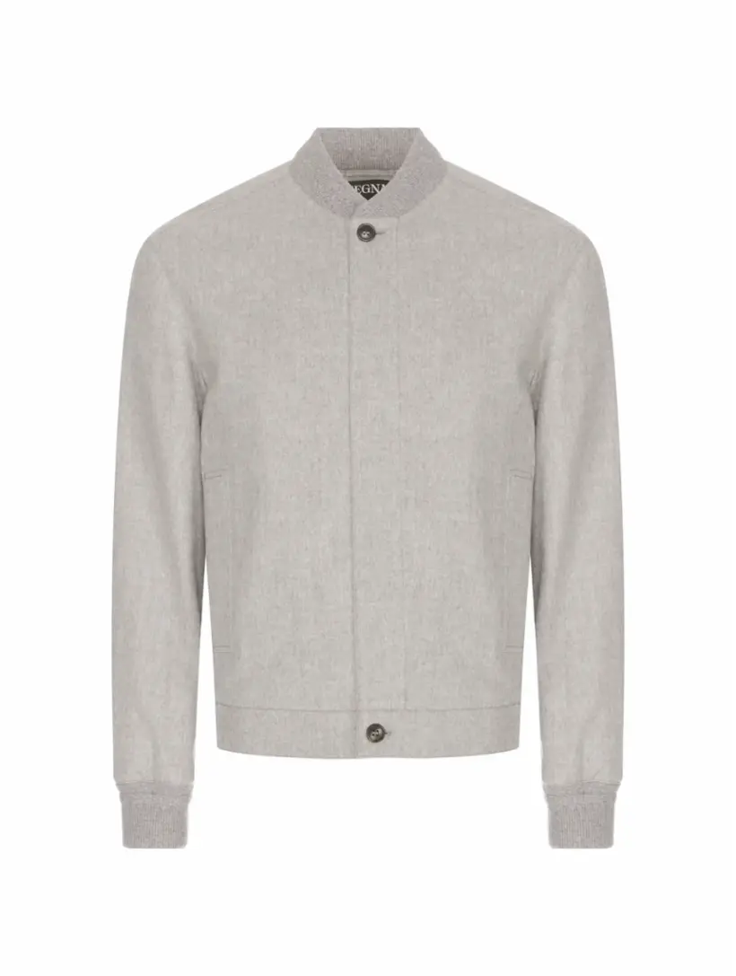 

Кашемировый бомбер Oasi Zegna, серый