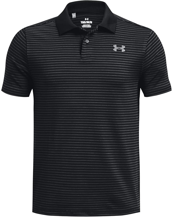 

Поло Under Armour Kids Performance Novelty Polo, цвет Black/Pitch Gray/Pitch Gray