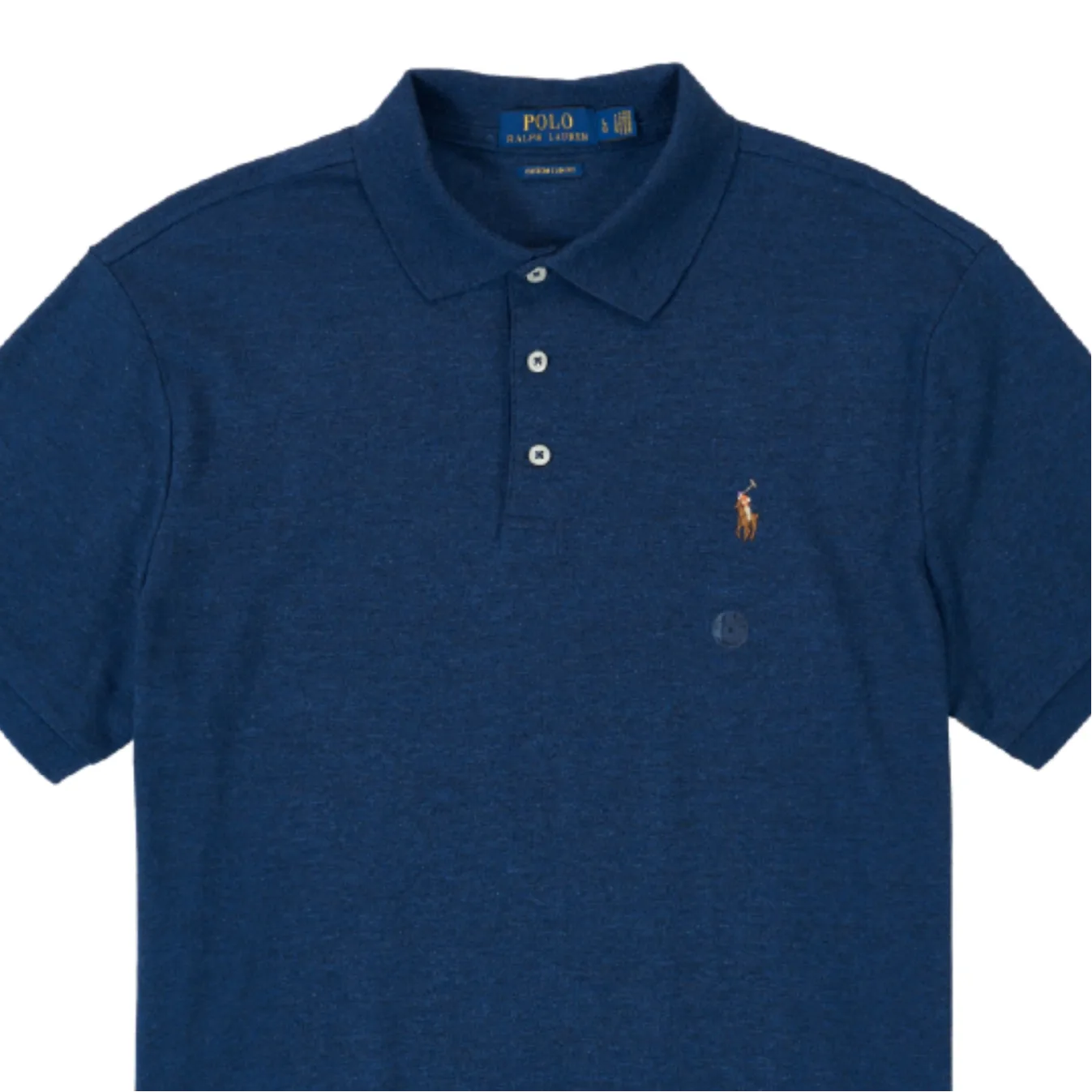 Polo Ralph Lauren Футболка-поло FW24 мужская синяя — фото 4