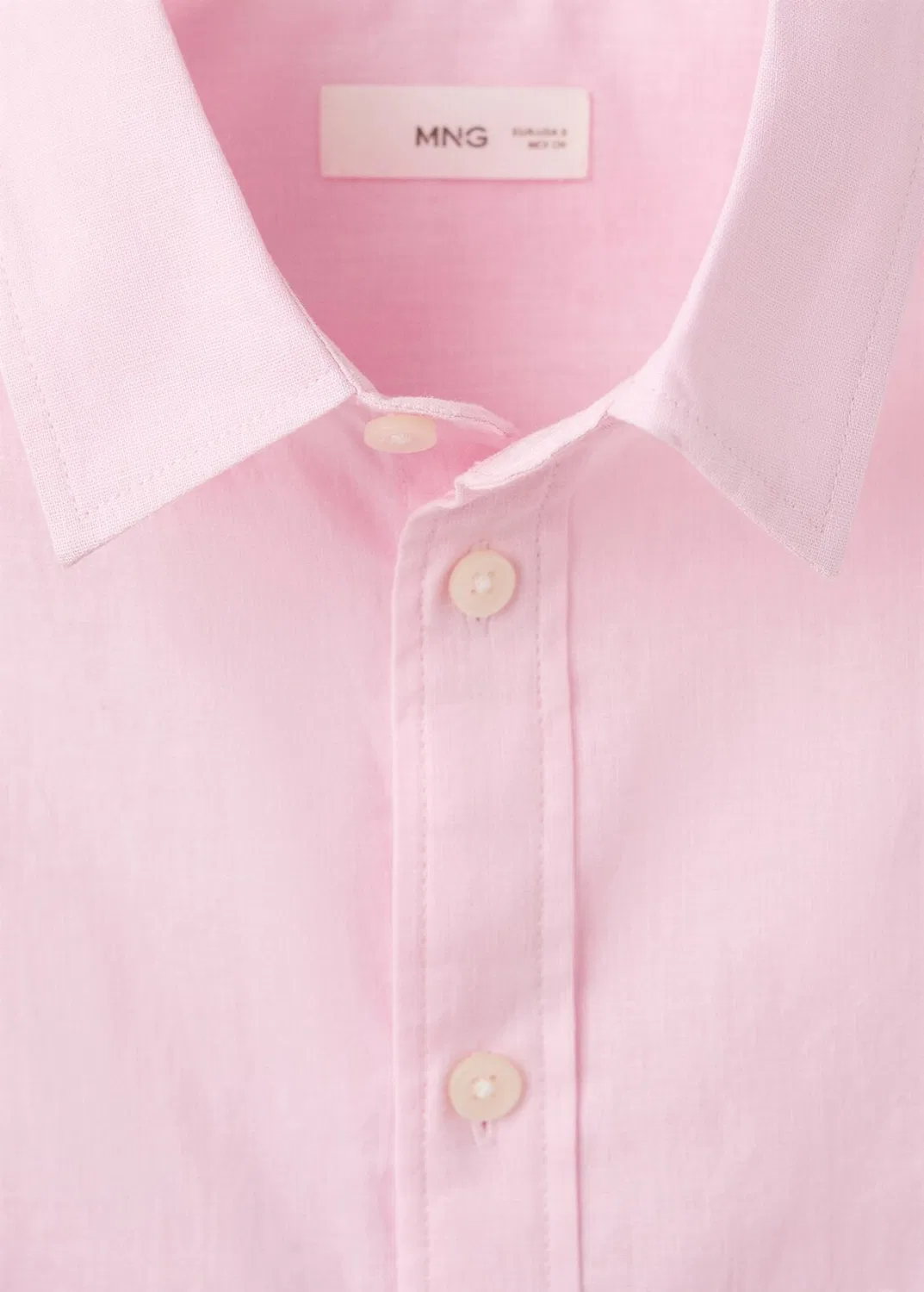 Рубашка на пуговицах стандартного кроя 'Springl' Mango Teen, Rose — фото 2