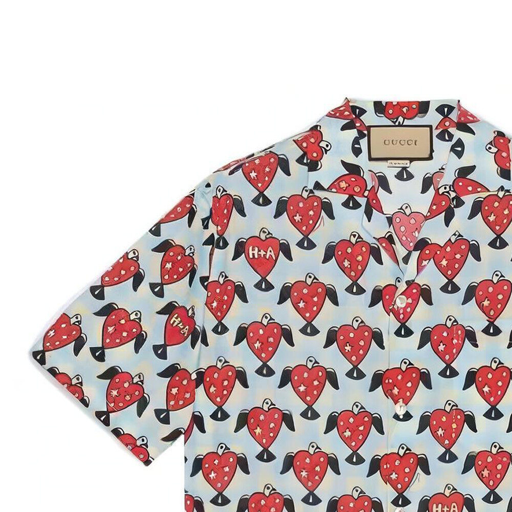 X Harry Styles Совместная рубашка унисекс многоцветная Gucci, цвет Multicolor — фото 4