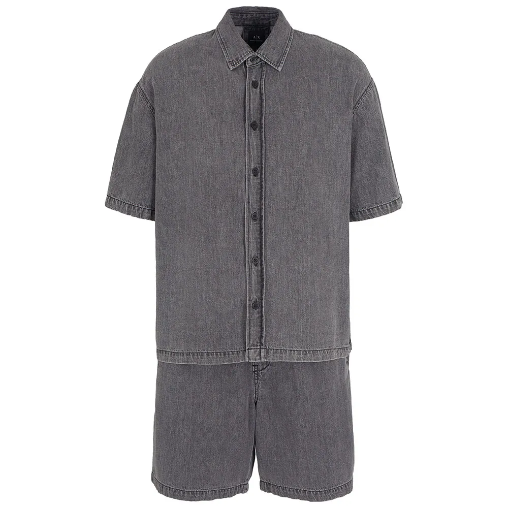 

Рубашка с коротким рукавом Armani Exchange XM000622_AF14943, серый