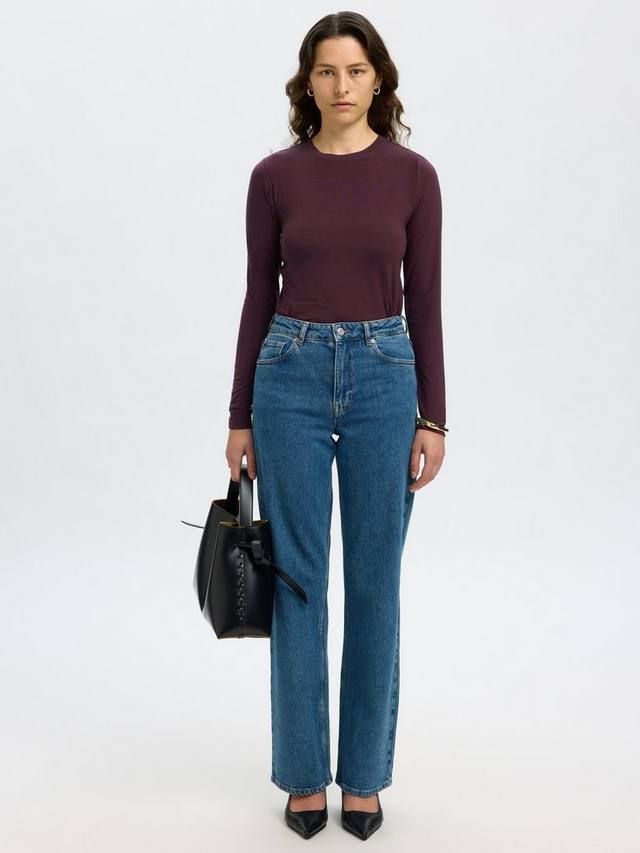 

Топ Femme с длинными рукавами из вискозы LENZING ECOVERO Selected