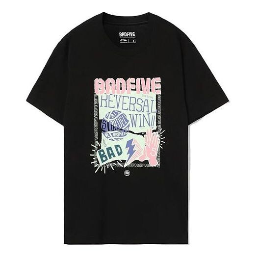 

Футболка свободная футболка с рисунком badfive Li-Ning, черный