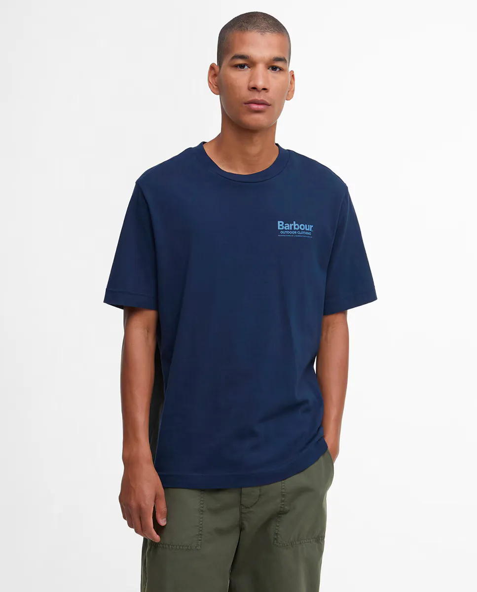 

Футболка мужская с коротким рукавом Barbour, синий