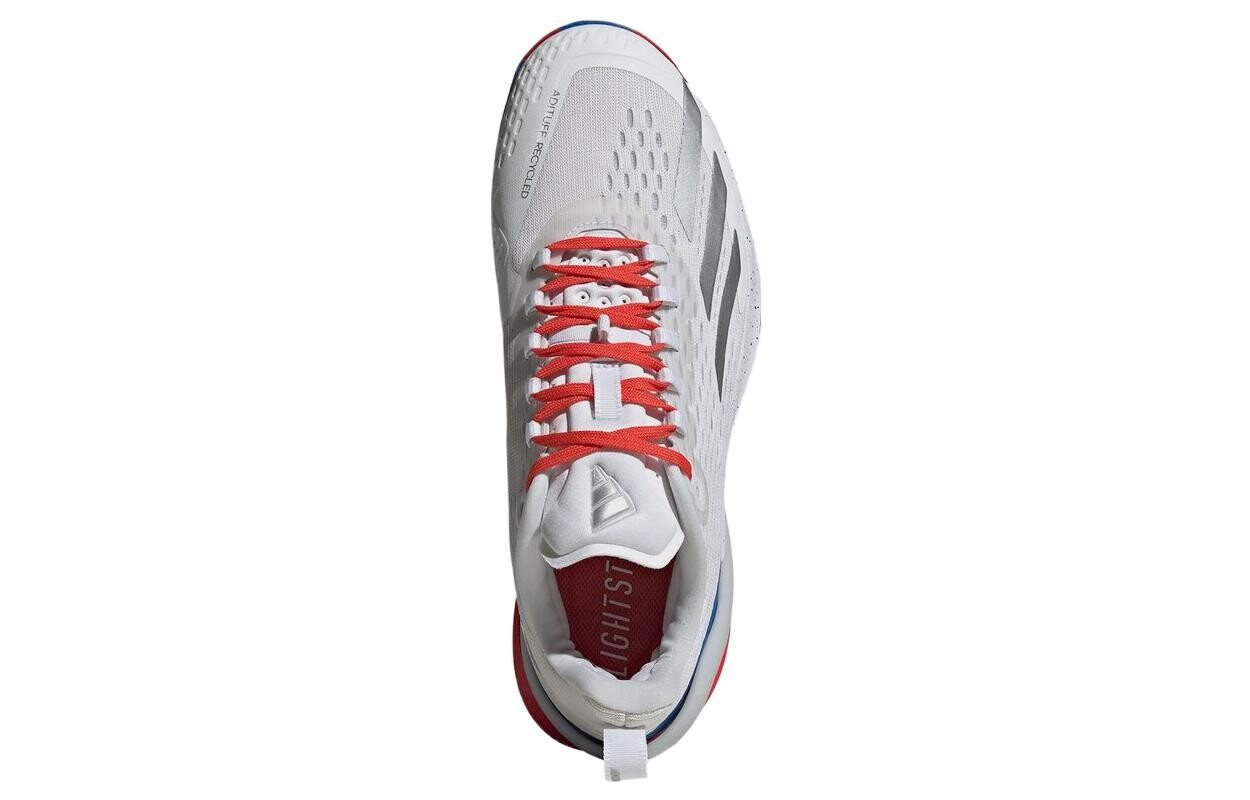 Кроссовки adidas Adizero Cybersonic 'White Blue Bright Red', красный — фото 4