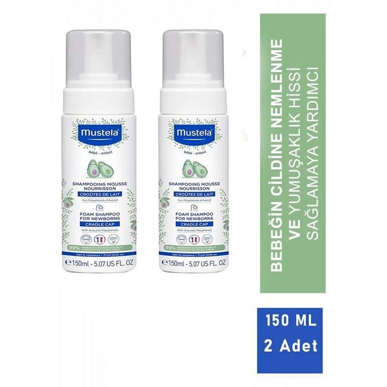 

Mustela Anti-Host шампунь-пена для новорожденных 150 мл 2 шт.
