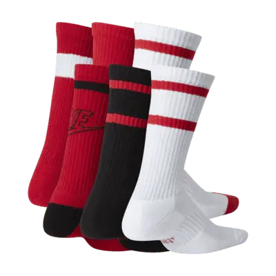 Носки Nike Everyday Kids' Cushioned Crew (6 шт), разноцветный — фото 2