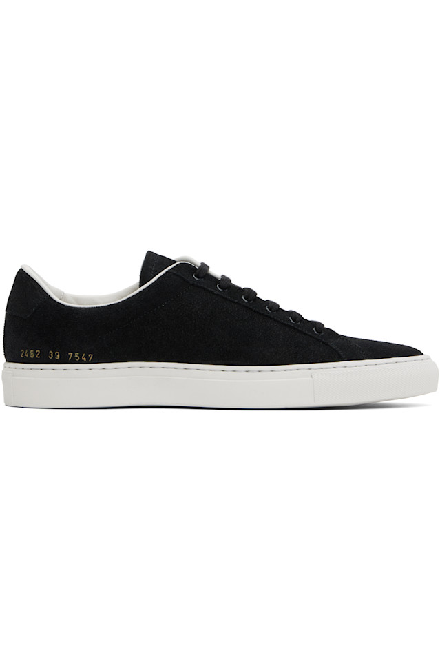 

Ретро кроссовки из замши Common Projects, черный