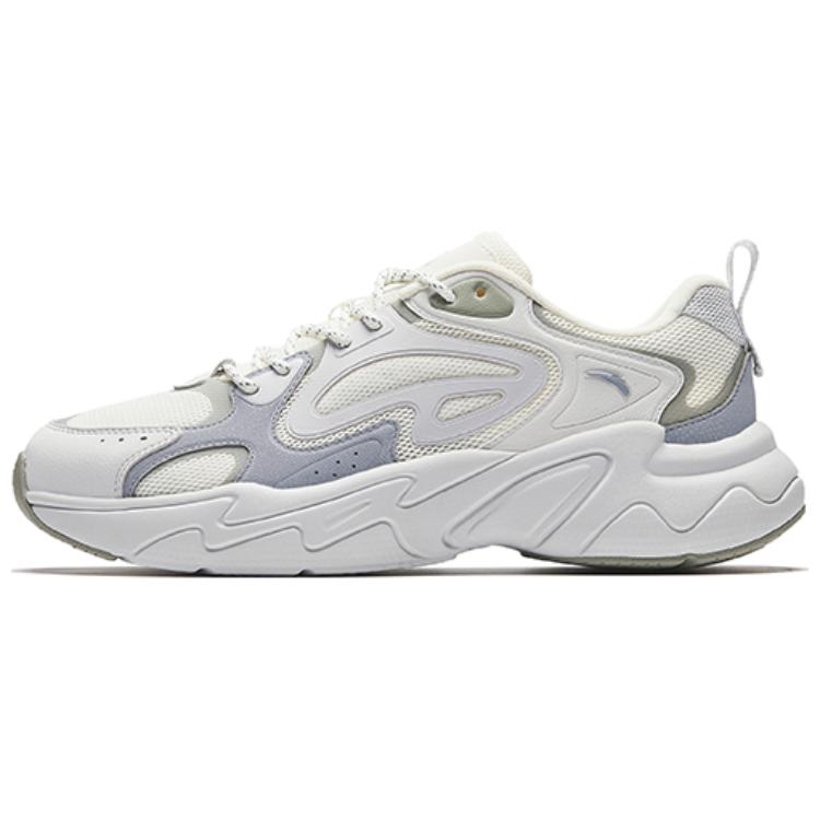 

ANTA Износостойкие дышащие повседневные низкие кроссовки Pulse Cushioned, мужские, белые, серые