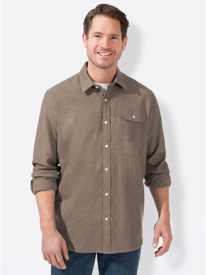 

Рубашка с длинными рукавами серо-коричневого цвета WITT WEIDEN