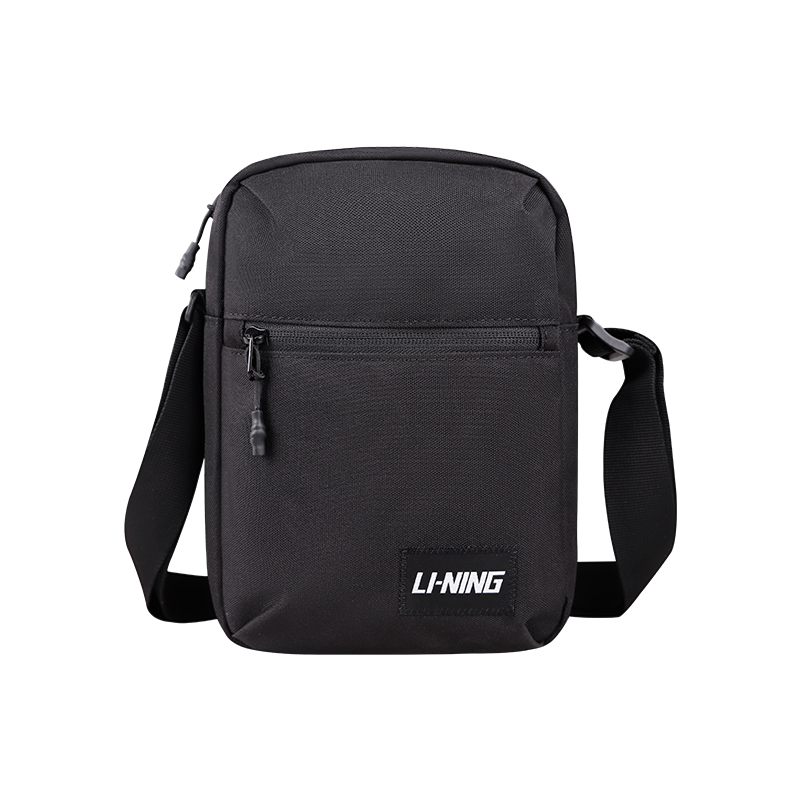 

LINING Полиэстеровый плечевой рюкзак мужской классический черный, Standard Black