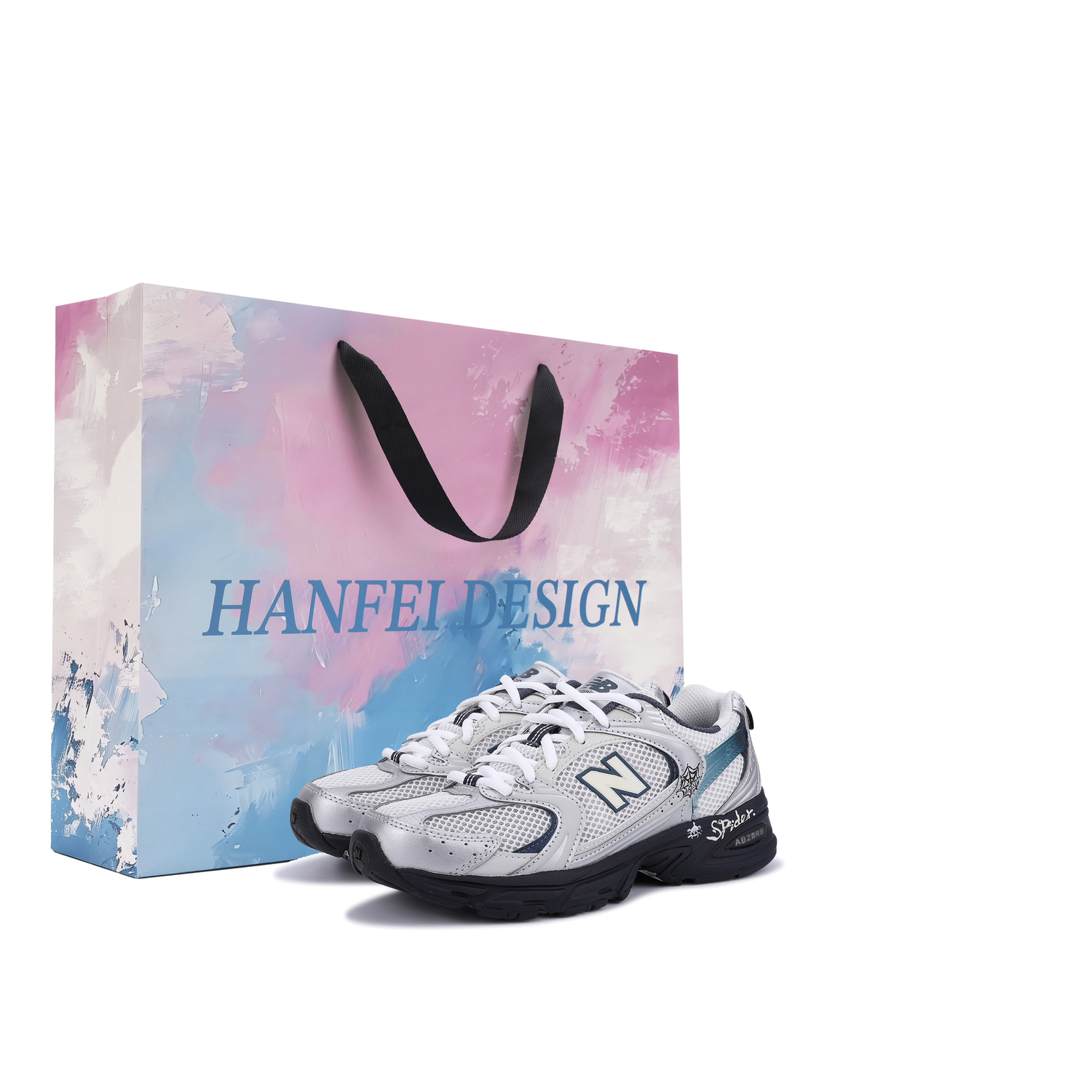 

New Balance NB 530 амортизирующие, износостойкие низкие повседневные городские кроссовки для поездок на работу Unisex Blue Silver