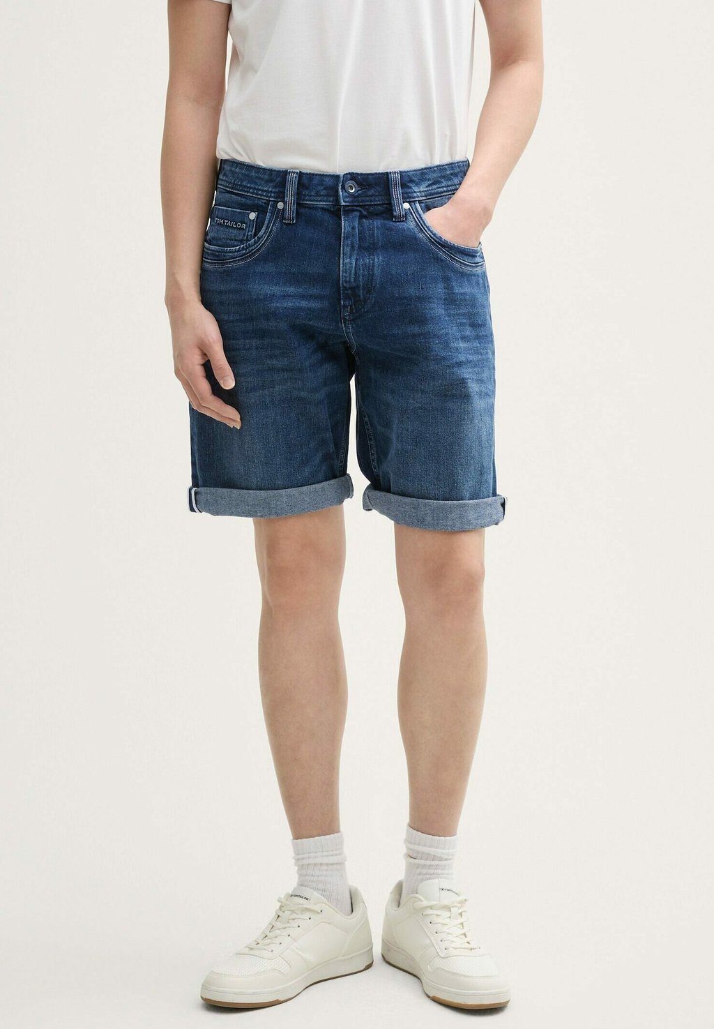

Джинсовые шорты MORRIS TOM TAILOR, цвет Used Dark Stone Blue Denim