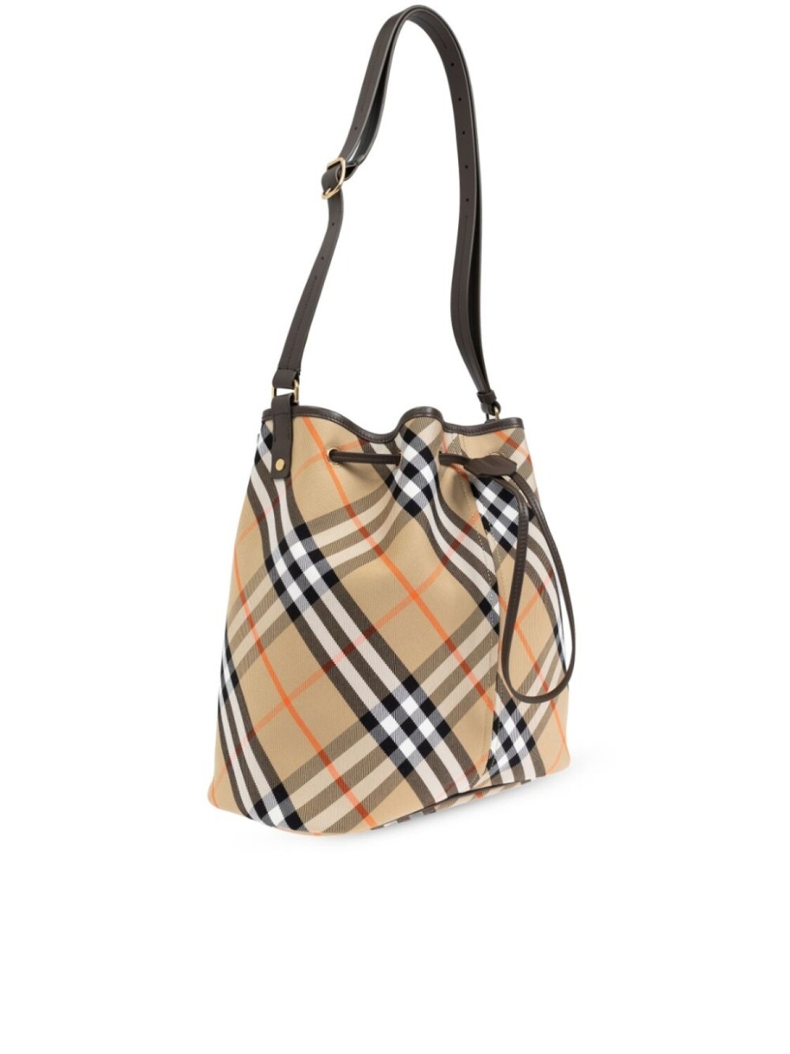 Сумка-ведро Burberry Vintage Check, нейтральный цвет — фото 4