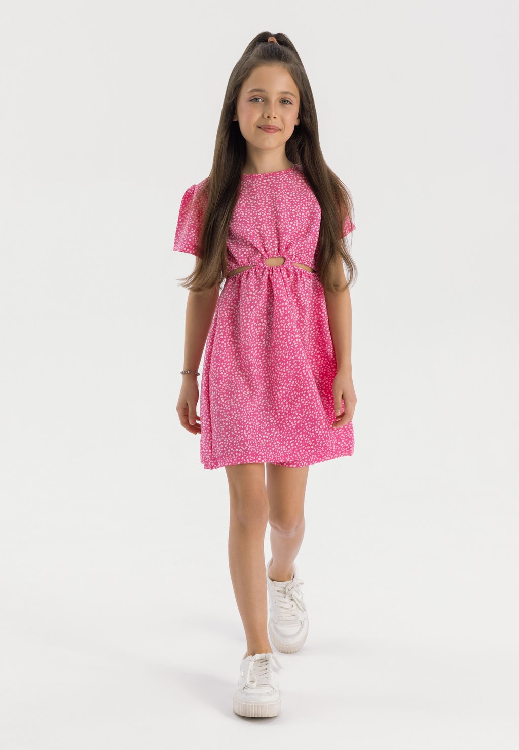 

Повседневное платье SHORT SLEEVE CUT OUT MINOTI, фуксия