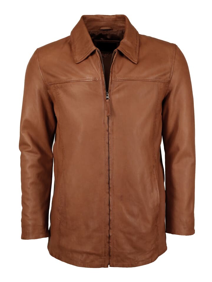 

Кожаная куртка JCC Saros, цвет dark cognac