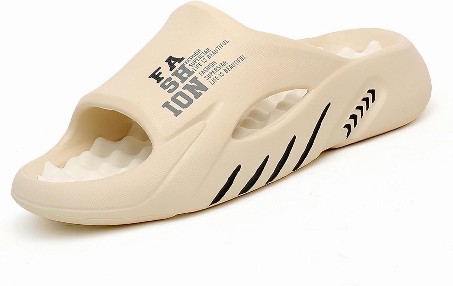 

Мужские домашние тапочки WARKTMY с мягкой подошвой, легкие, для душа, с акупрессурным эффектом и открытым носком, для ходьбы дома и на улице, белый