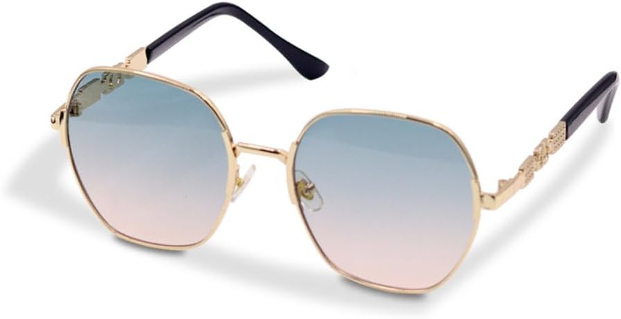 

MUTYNE Большие круглые модные очки для женщин, металлическая оправа, солнцезащитные очки для мужчин с градиентным покрытием, винтажные солнцезащитные очки с защитой UV400, 5