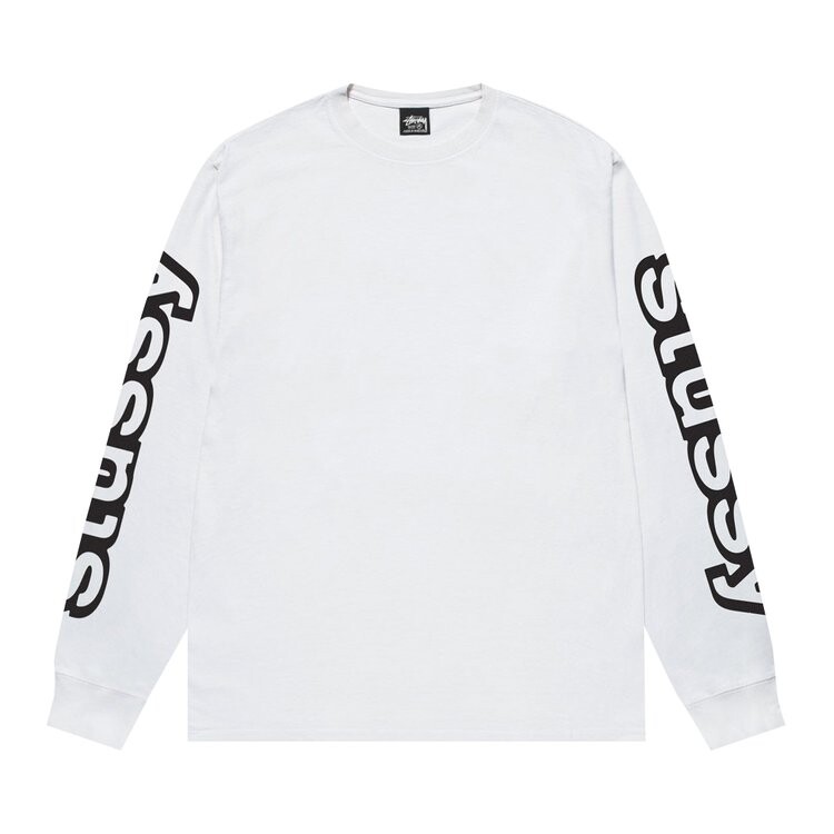 

Футболка Stussy Sideways Long-Sleeve Tee, белый